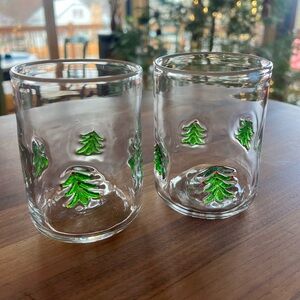 Anthropologie Holiday Icon Glass Set